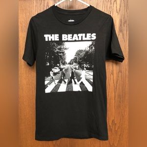 The Beatles Abbey Road Women's T-Shirt Size Small Black White 100% Cotton 2019